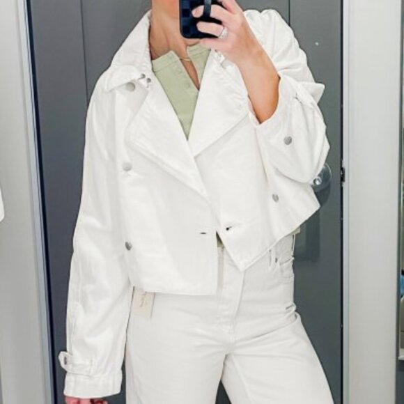 Universal Thread Cream Trench Coat - Picture 4 of 10